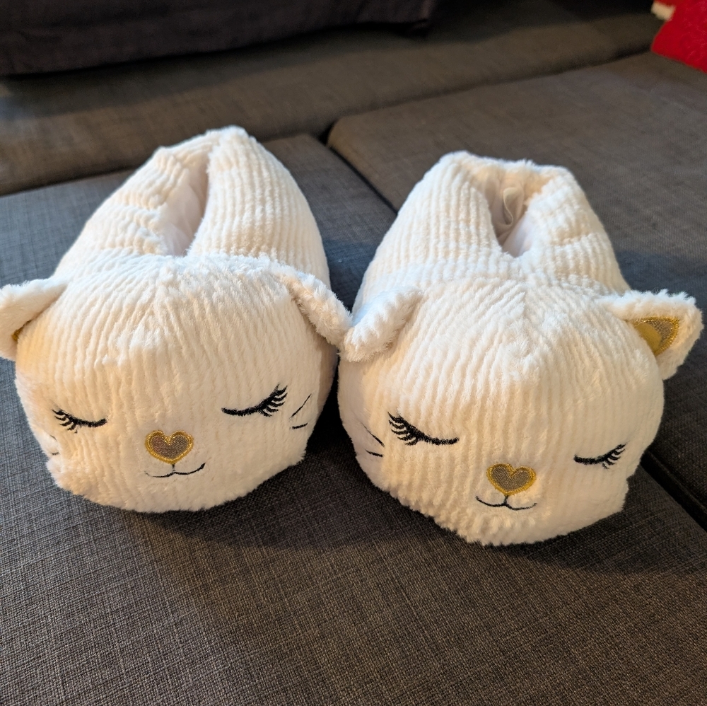 Girls Kitty Cat Slippers